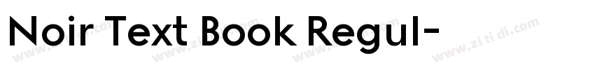 Noir Text Book Regul字体转换